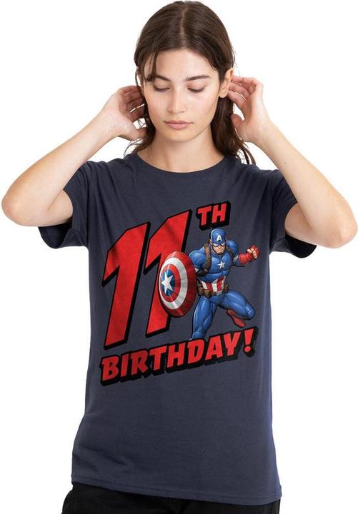 Produktbild Captain America TShirt 11. Geburtstag (M)