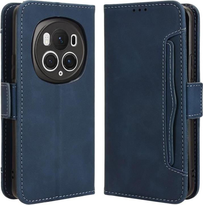 Actual product image Cover-Discount Honor Magic6 Pro - Case many card slots blue (Honor Magic6 Pro)