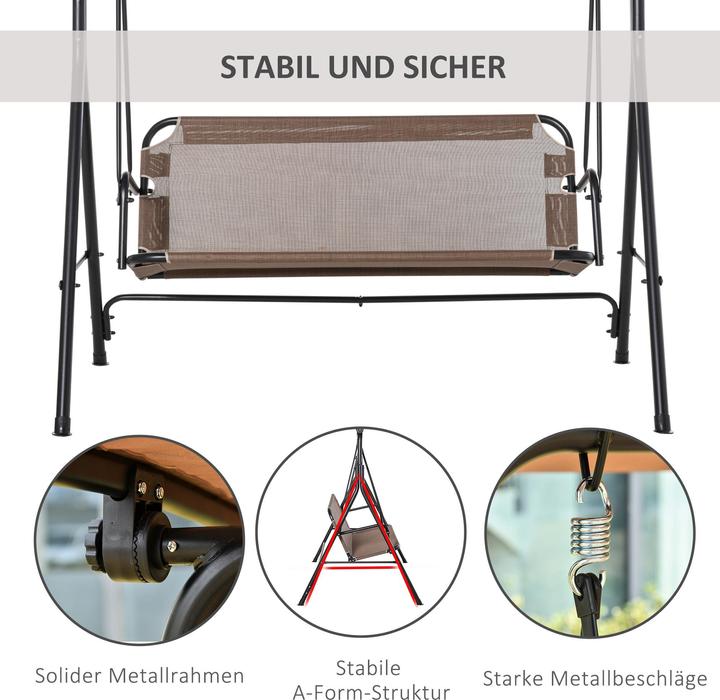 Immagine prodotto Outsunny Hollywood Swing con tetto apribile