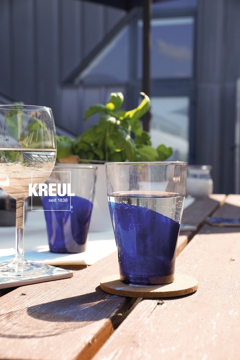 Produktbild Kreul Glass & Porcelain Clear, Porzellan- und Glasfarbe (Wasserblau, 20 ml)
