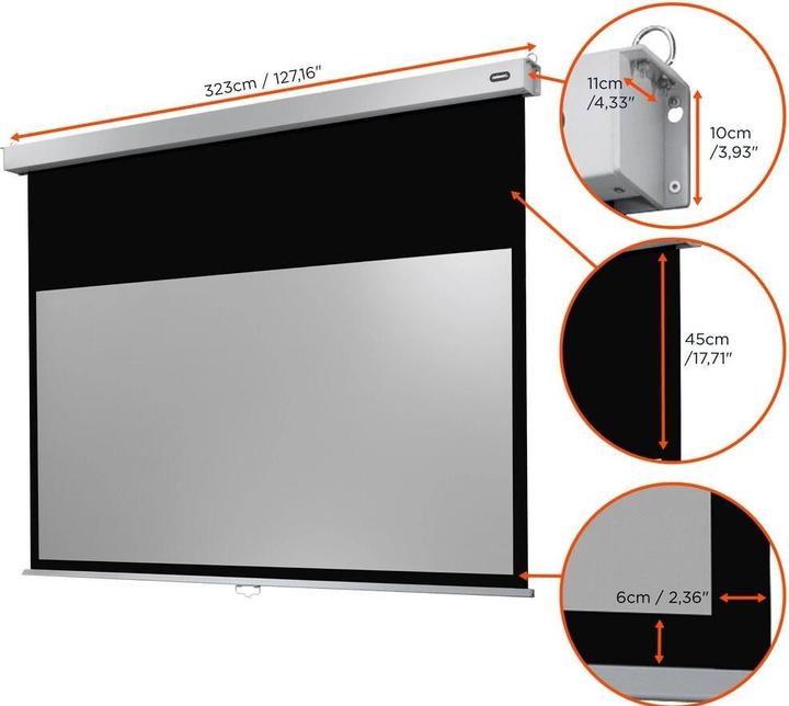 Immagine prodotto Celexon Schermo avvolgibile Professional Plus 300x187 cm 16:10 (139.37", 16:10)