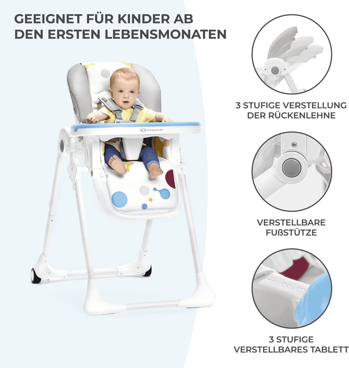 Produktbild KinderKraft Yummy (Hochstuhl)