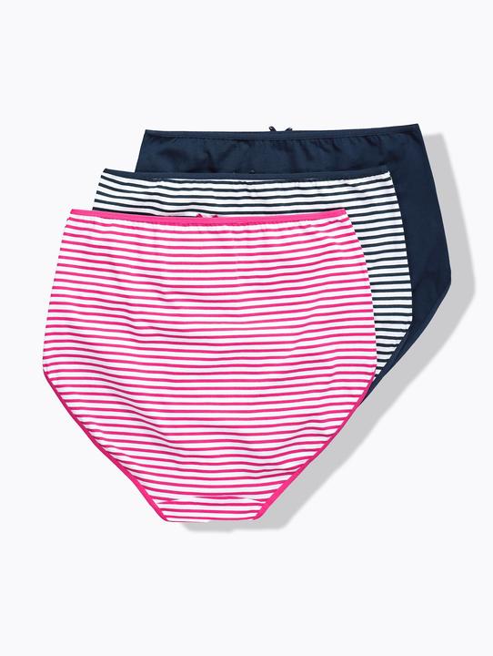Image du produit Ulla Popken Culotte maxi, lot de 3, liseré contrastant (46, 48)