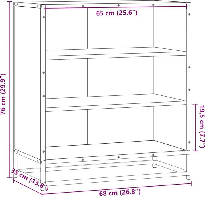 Image du produit vidaXL Sideboard (68 x 35 x 76 cm)