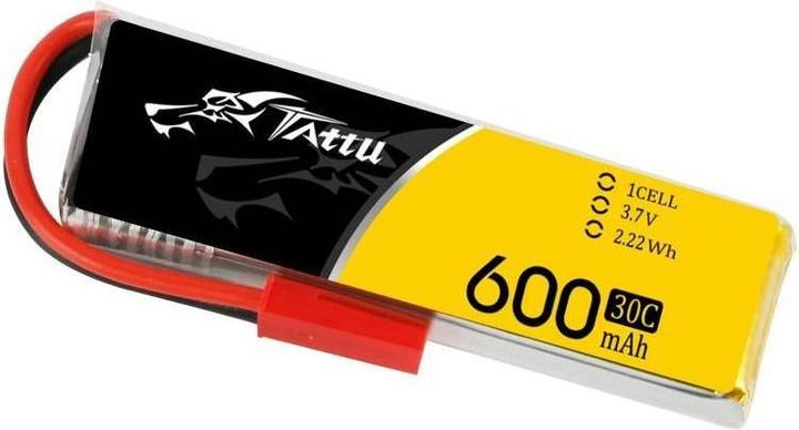 Produktbild Tattu Lipo 600mAh 3.7V 30C 1S1P JST (3.70 V, 600 mAh)