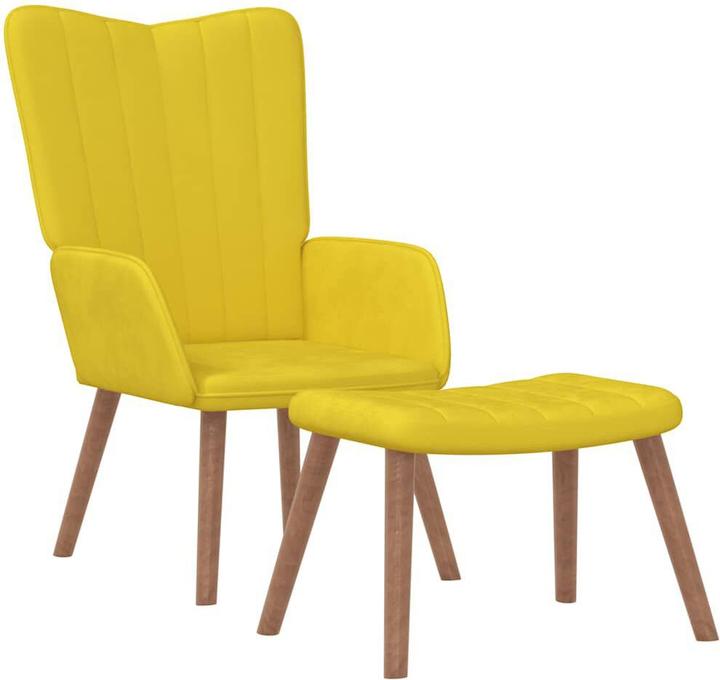 Actual product image vidaXL Relaxsessel mit Hocker
