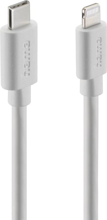 Image du produit Hama Chargeur rapide avec câble de charge Lightning, mini-chargeur, PD, 20W, 1m, blanc (20 W, 1 portion)