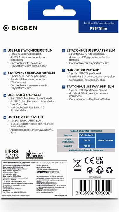 Image du produit Bigben USB-HUB PS5 Slim (PS5)