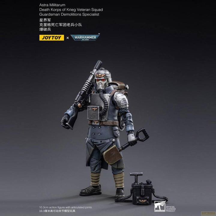Produktbild Joy Toy Warhammer 40k figurine 1/18 Death Korps of Krieg Veteran Squad Guardsman Demolitions Specialist 10 c