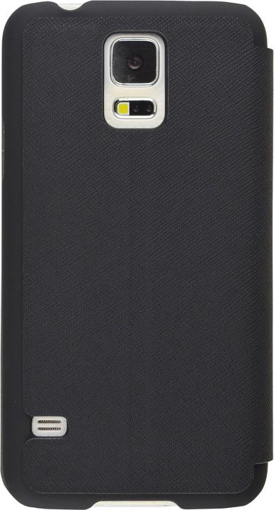 Actual product image Mobiparts Slim Folio Case Samsung Galaxy S5 Mini Black (Samsung Galaxy S5 Mini)
