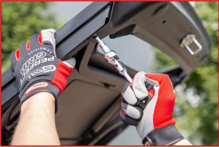 Produktbild KS Tools 1/4 MODIFIX Mini-T-Griff-Schwenkkopf-Knarre, 72 Zahn (1/4")