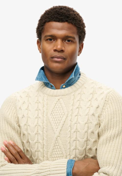 Produktbild Superdry Jacob Pullover mit Zopfmuster (L)