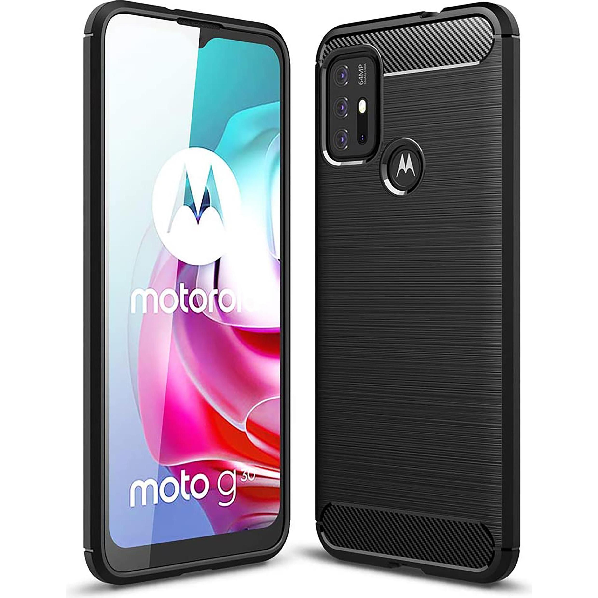 Cazy Hülle Kompatibel mit Motorola Moto G10/G20/G30 - Schützhulle Rugged Back Cover Kunststoff - (Motorola Moto G30, Mot...