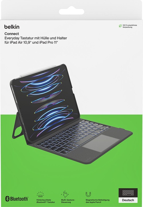 Productafbeelding Belkin Alledaags (NL, iPad Air 2020 (4e generatie), iPad Air 2022 (5e gen), iPad Pro 11 2020 (2e generatie), iPad Pro 11 2018 (1e Gen), iPad Pro 11 2021 (3e generatie), iPad Pro 11 2022 (4e generatie))