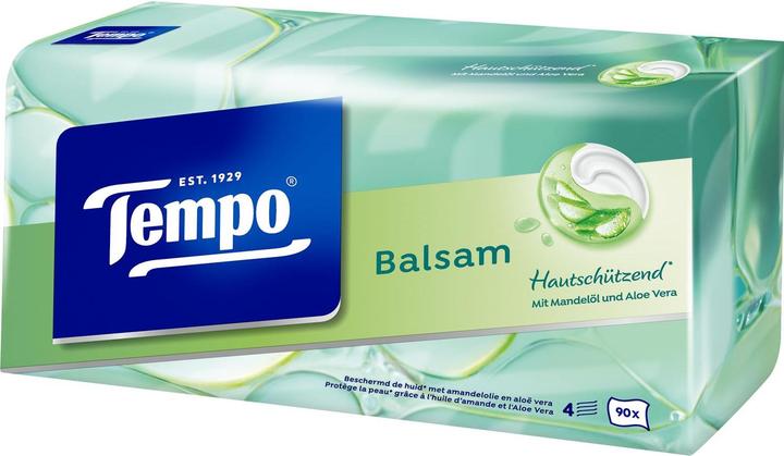 Actual product image Tempo Handkerchiefs box soft & sensitive 90 pieces
