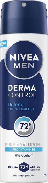 NIVEA Antitranspirantspray Men Derma Control Defend (Antitranspirant) 150 ml (Spray, 150 ml)
