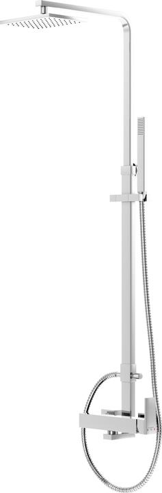 Steinberg Series 160 shower system, complete set, with Easy-Clean, length rain shower arm 960-1420mm