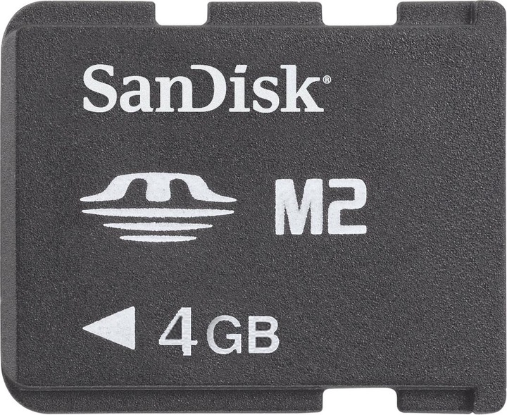 Image du produit SanDisk Memory Stick Micro M2 4GB, adaptateur inclus (1 Go, Clé USB Micro M2)
