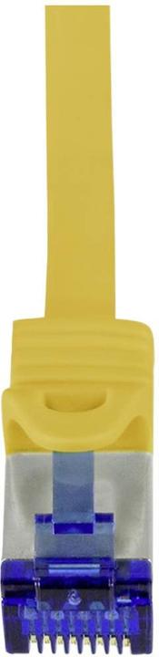 Actual product image LogiLink Patch cord Ultraflex, Cat.6A, S/FTP, 10 m, yellow withCat.7 raw cable, extra flexible & soft cable m (S/FTP, CAT6a, 10 m)