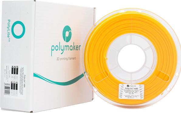 Actual product image Polymaker PolyLite ABS - Yellow - 2.85mm (ABS, 2.85 mm, 1000 g)