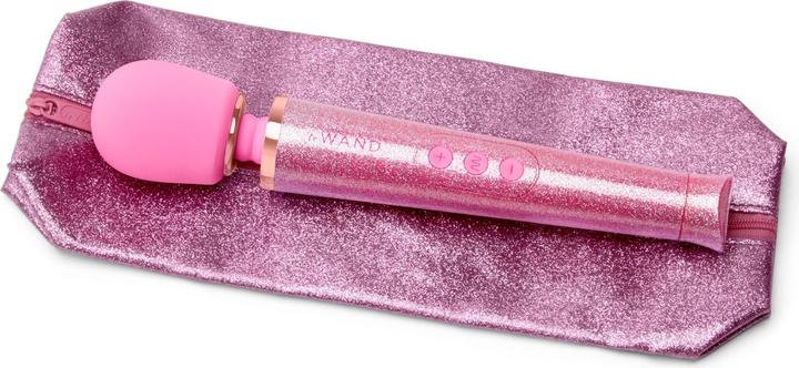 Actual product image Le Wand Petite All That Glimmers Rechargeable Vibrating Massager Pink