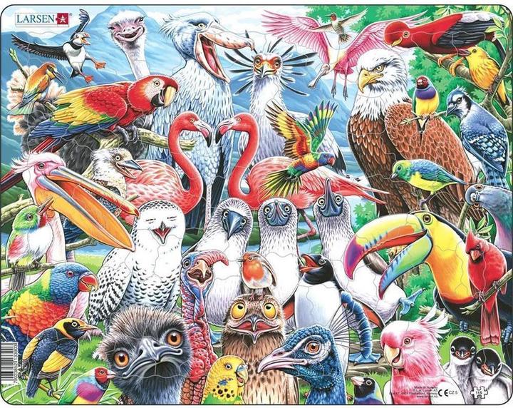 Produktbild Larsen Fröhliche Vögel aus aller Welt, 115 Teile (115 Teile)
