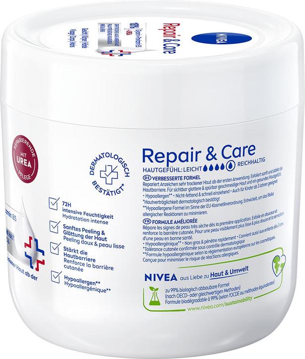 Produktbild NIVEA Repair & Care Urea Extra Repair Creme (Körpercreme, 400 ml)