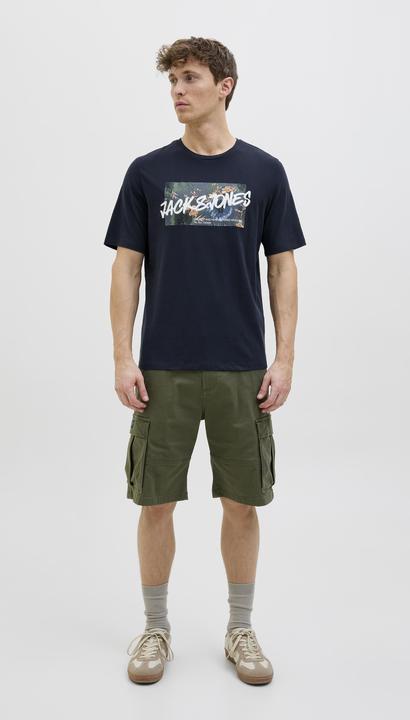 Actual product image Jack & Jones Jjhawaii Shape Tee Ss Crew Neck Ln (S)