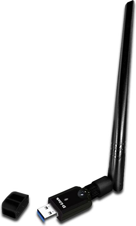 Actual product image D-Link DWA-185, Kabellos, USB, WLAN, Wi-Fi 5 (802.11ac), 867 Mbit/s, Schwarz (USB)