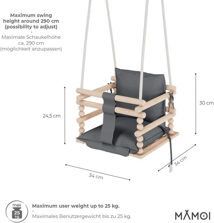 Actual product image Mamoi Babyschaukel
