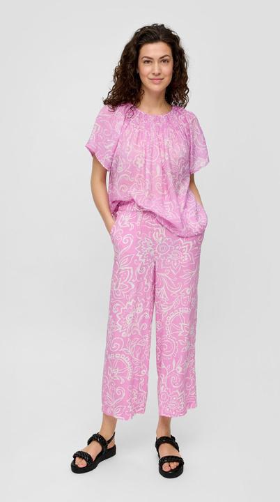 Actual product image S.Oliver Bluse Gemusterte Bluse im Relaxed Fit mit Smok-Detail (40)