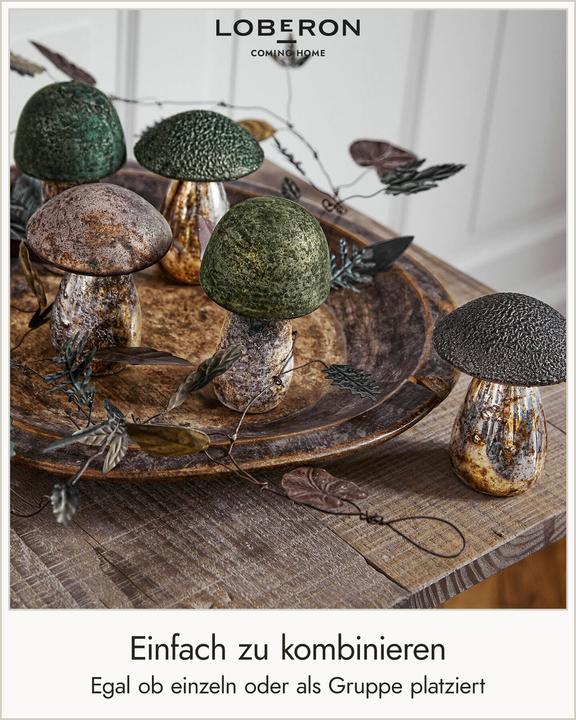 Image du produit Loberon Set de 5 champignons décoratifs Grana