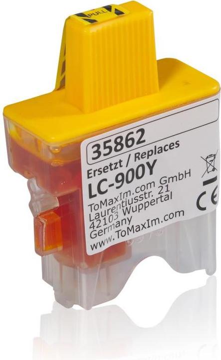 Produktbild Inkadoo Druckerpatronen kompatibel zu Brother LC-900Y XL Tintenpatrone, gelb Gelb (Y)