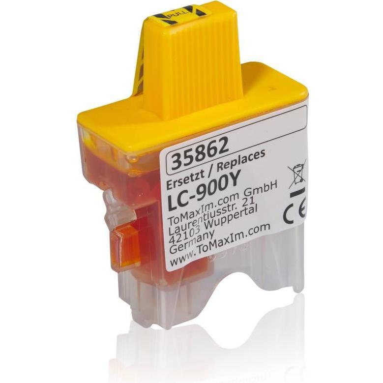 Inkadoo, Druckerpatrone, Druckerpatronen kompatibel zu Brother LC-900Y XL Tintenpatrone, gelb Gelb (Y)