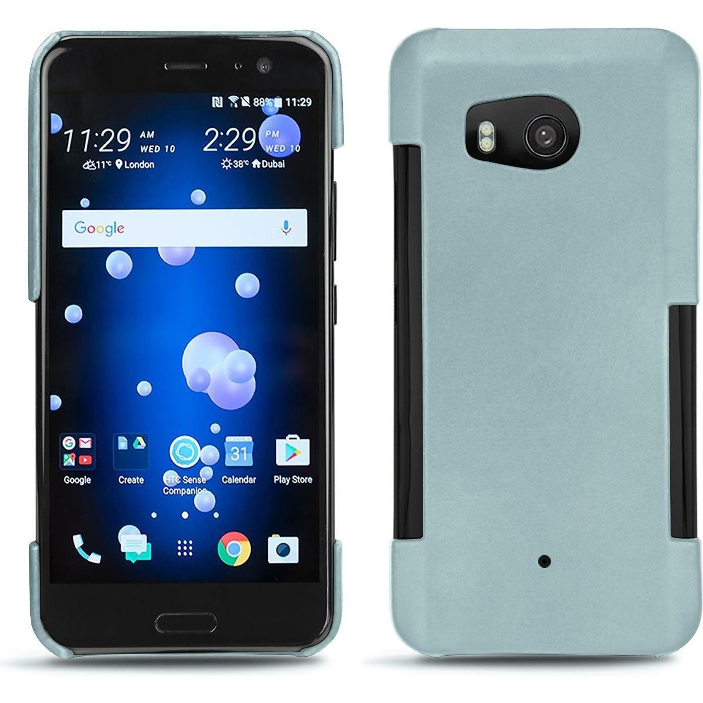 Noreve Lederschutzhülle (HTC U11), Smartphone Hülle, Blau