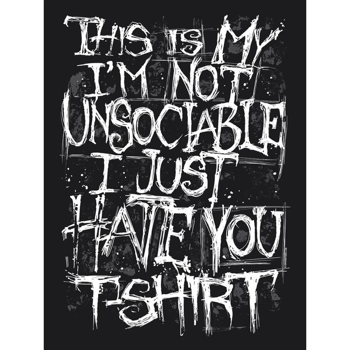 Actual product image Grindstore In the Not Unsociable TShirt (3XL)