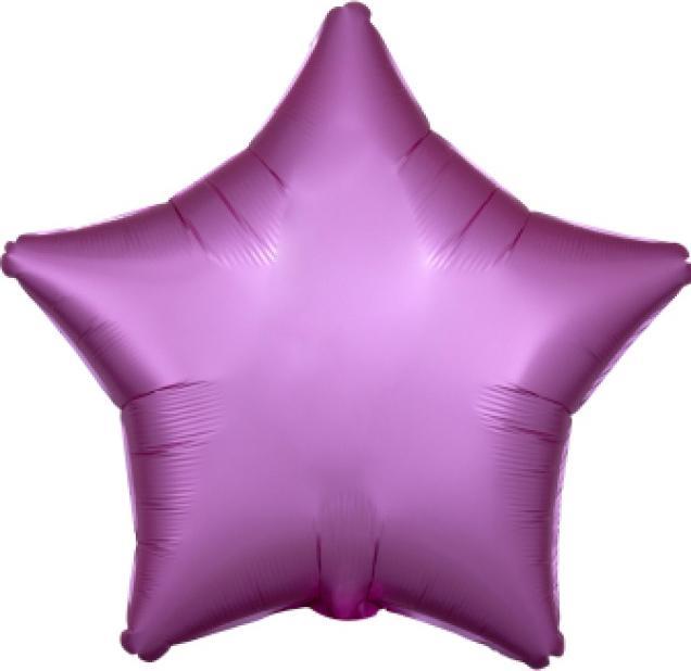 Actual product image Amscan Standard Silk Lustre Flamingo Foil Balloon Star C (5x)