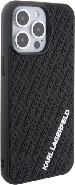 Produktbild Karl Lagerfeld KLHCP15X3DMKRLK iPhone 15 Pro Max 6.7" czarny/black hardcase 3D Rubber Multi Logo (Apple iPhone 15 Pro Max)