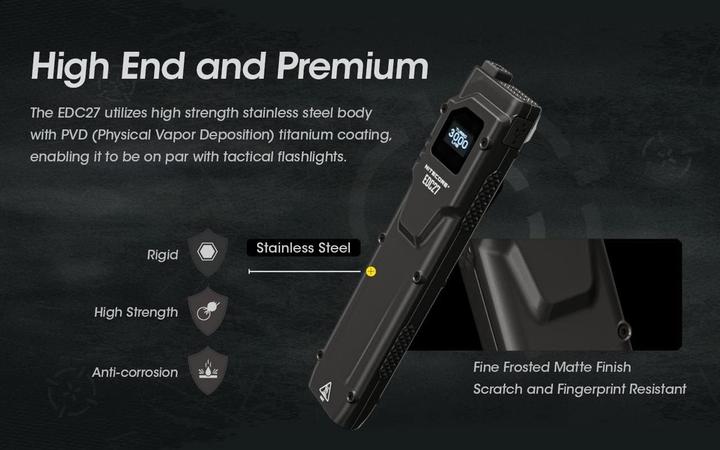 Actual product image Nitecore EDC27 incl. battery - 3000 lumen (13.56 cm, 3000 lm)