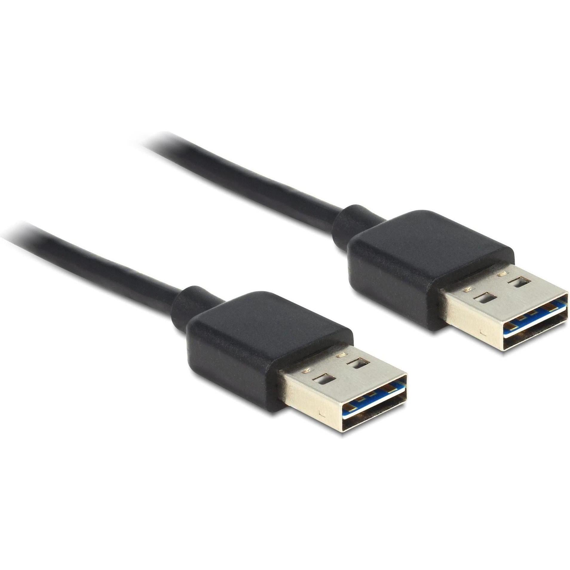 Delock USB2.0 Easy Kabel, A-Stecker zu A-Stecker (5 m, USB 2.0), USB Kabel