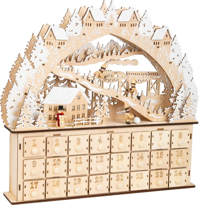small foot Advent calendar skiing fun