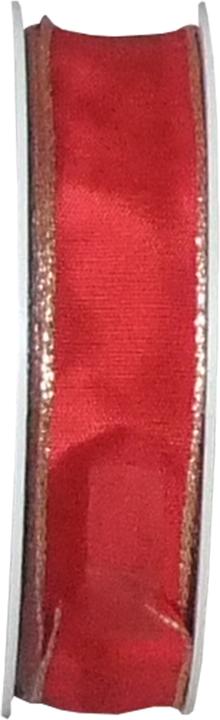 Rouge avec bordure dorée élégante