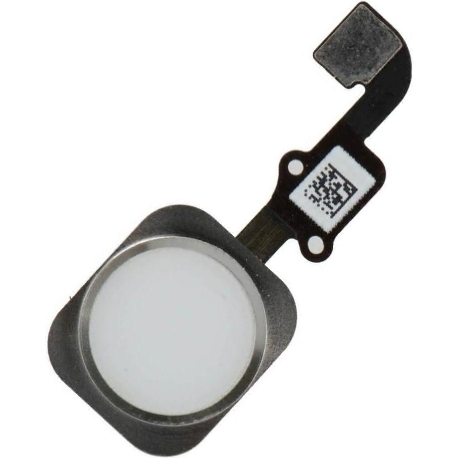 Foxconn iPhone 6S Plus Home Button Flexkabel + Home Knopf Gummiring silber (iPhone 6s+), Mobilgerät Ersatzteile, Silber