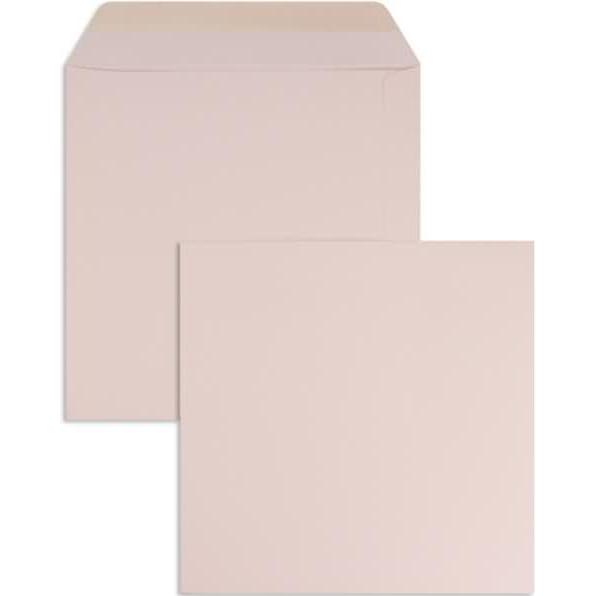 Blanke, Briefumschlag, Briefumschläge 220x220mm 120g/qm gummiert VE=100 Stück zartrosa (100 x)