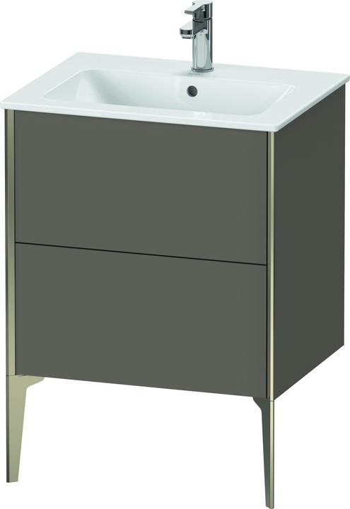Actual product image Duravit XViu 4481 Vanity unit vertical, 2 drawers, for wash basin ME by Starck 233663, 610x480 mm (61 x 48 x 59.5 cm)