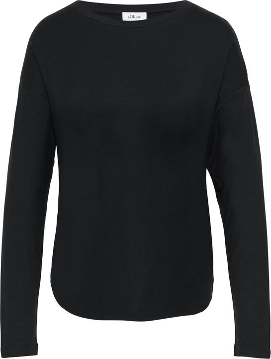 Immagine prodotto S.Oliver T-Shirt Longsleeve mit überschnittenen Schultern und abgerundetem Saum (36)