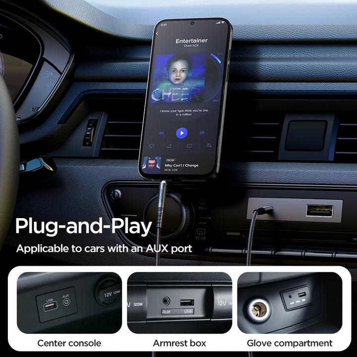 Produktbild Joyroom Stereo-Audiokabel AUX 3,5 mm Miniklinke 1,2 m schwarz (SY-A08) (1.20 m, 3.5mm Klinke (AUX))