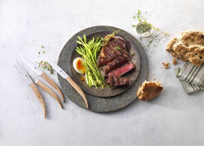 Produktbild Zwilling Steak Messer 4er-Set, Holm Oak, 100 mm (4 Stk., Besteck Set)