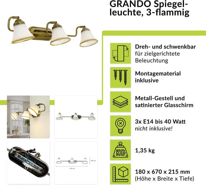 Image du produit Licht-Erlebnisse Grando (E14)