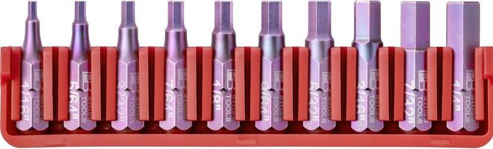 PB Swiss Tools Jeu d'embouts PB C6.711 CN BitBlock avec 10 embouts (Clé Allen)